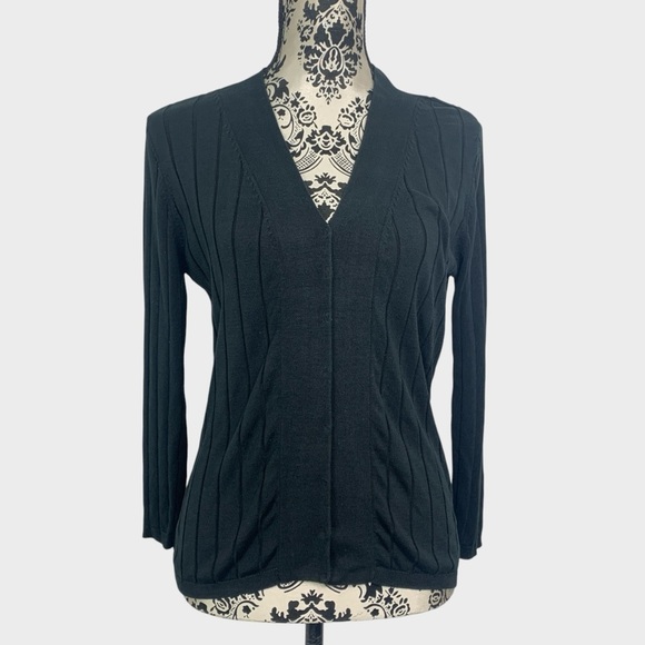 Vintage 90s Quick Reflex Silk Blend Cardigan - Picture 1 of 6